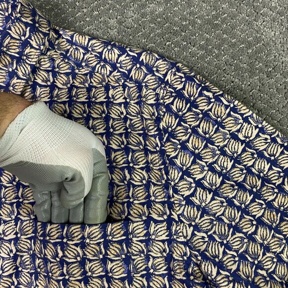 J. McLaughlin Button Down Shirt Mens Large All Over Print Floral banana Tropical - Picture 4 of 14